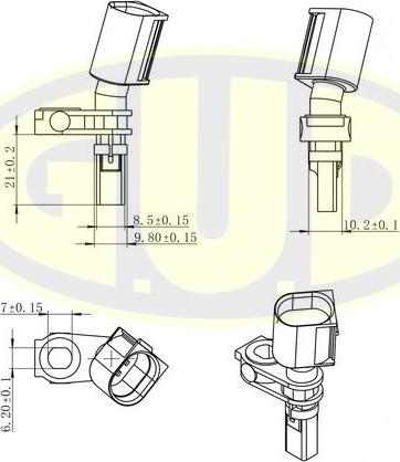 G.U.D. GABS01033 - Capteur, vitesse de roue droxauto.com
