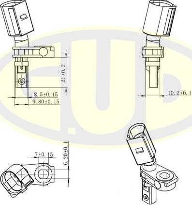 G.U.D. GABS01032 - Capteur, vitesse de roue droxauto.com
