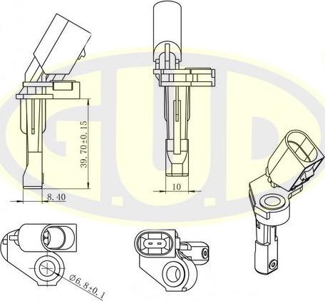 G.U.D. GABS01028 - Capteur, vitesse de roue droxauto.com