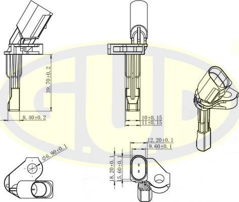 G.U.D. GABS01027 - Capteur, vitesse de roue droxauto.com
