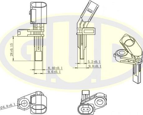 G.U.D. GABS01101 - Capteur, vitesse de roue droxauto.com