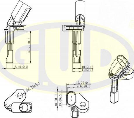 G.U.D. GABS01103 - Capteur, vitesse de roue droxauto.com