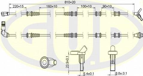 G.U.D. GABS01319 - Capteur, vitesse de roue droxauto.com