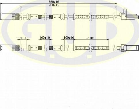 G.U.D. GABS01204 - Capteur, vitesse de roue droxauto.com