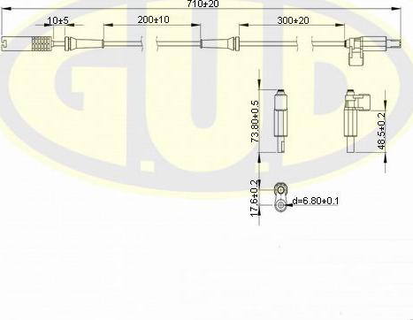G.U.D. GABS01201 - Capteur, vitesse de roue droxauto.com