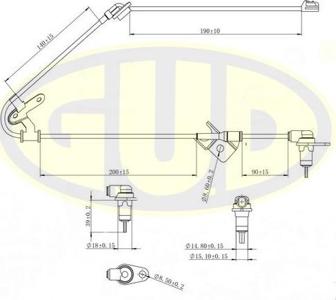 G.U.D. GABS02020 - Capteur, vitesse de roue droxauto.com