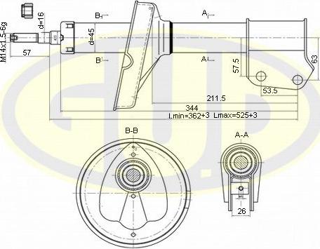 G.U.D. GSA333848 - Amortisseur droxauto.com