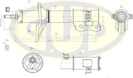 G.U.D. GSA333304 - Amortisseur droxauto.com