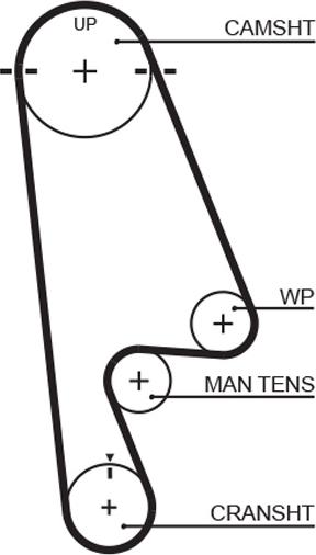 GATES 5480XS - Courroie de distribution droxauto.com