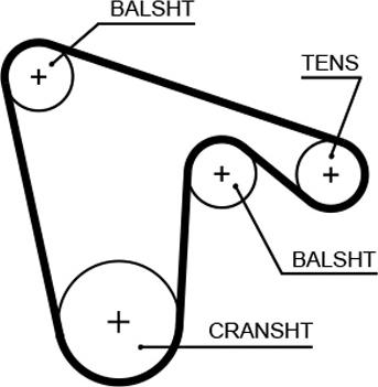 GATES 5619XS - Courroie de distribution droxauto.com