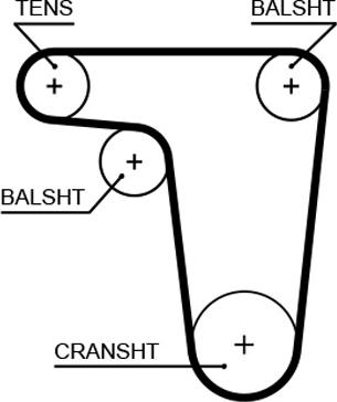GATES 5618XS - Courroie de distribution droxauto.com