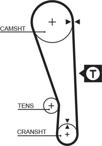 GATES 5036 - Courroie de distribution droxauto.com