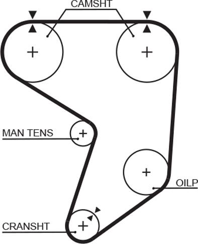 GATES 5195XS - Courroie de distribution droxauto.com