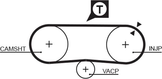 GATES 5134 - Courroie de distribution droxauto.com