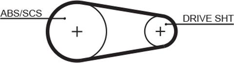 GATES 5204XS - Courroie de distribution droxauto.com