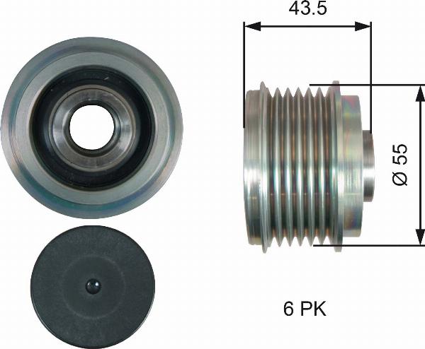 GATES OAP7219 - Poulie, alternateur droxauto.com