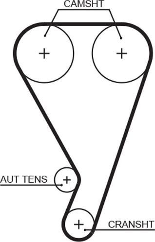 GATES T923 - Courroie de distribution droxauto.com