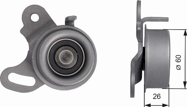 GATES T41042 - Poulie-tendeur, courroie de distribution droxauto.com