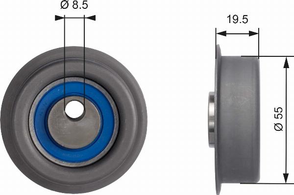 GATES T41047 - Poulie-tendeur, courroie de distribution droxauto.com