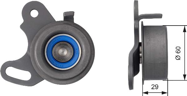 GATES T41051 - Poulie-tendeur, courroie de distribution droxauto.com