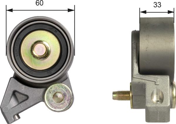 GATES T41034 - Poulie-tendeur, courroie de distribution droxauto.com