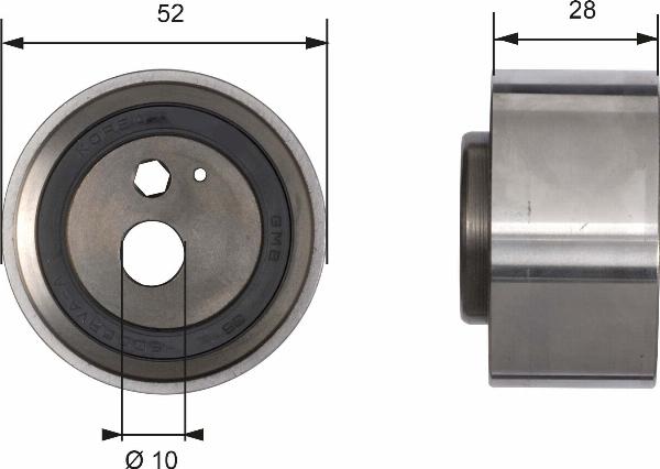 GATES T41032 - Poulie-tendeur, courroie de distribution droxauto.com