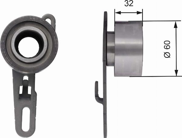 GATES T41150 - Tendeur de courroie, courroie de distribution droxauto.com
