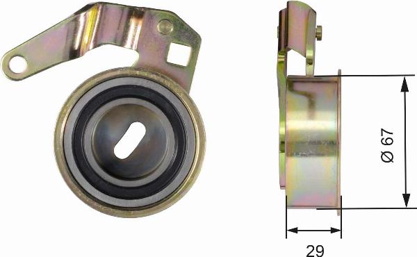 GATES T41152 - Tendeur de courroie, courroie de distribution droxauto.com