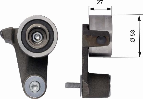 GATES T41165 - Tendeur de courroie, courroie de distribution droxauto.com