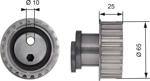 GATES T41171 - Poulie-tendeur, courroie de distribution droxauto.com