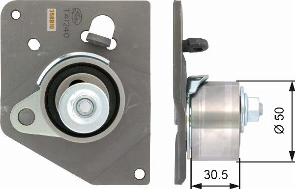 GATES T41240 - Poulie-tendeur, courroie de distribution droxauto.com