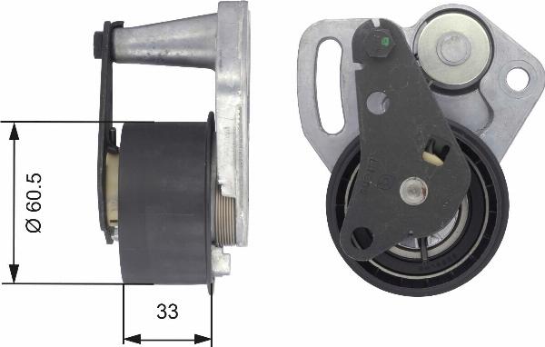 GATES T43107 - Tendeur de courroie, courroie de distribution droxauto.com