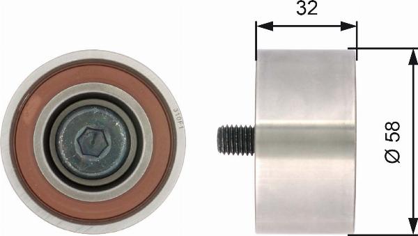 GATES T42141 - Poulie renvoi / transmission, courroie de distribution droxauto.com