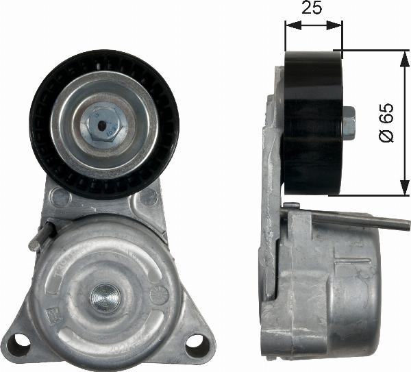 GATES T39194 - Tendeur de courroie, courroie trapézoïdale à nervures droxauto.com