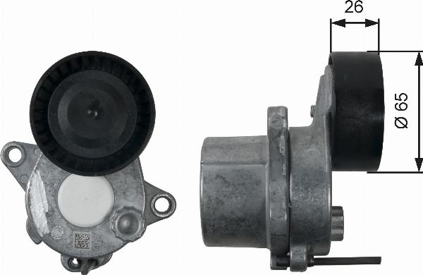 GATES T39196 - Tendeur de courroie, courroie trapézoïdale à nervures droxauto.com