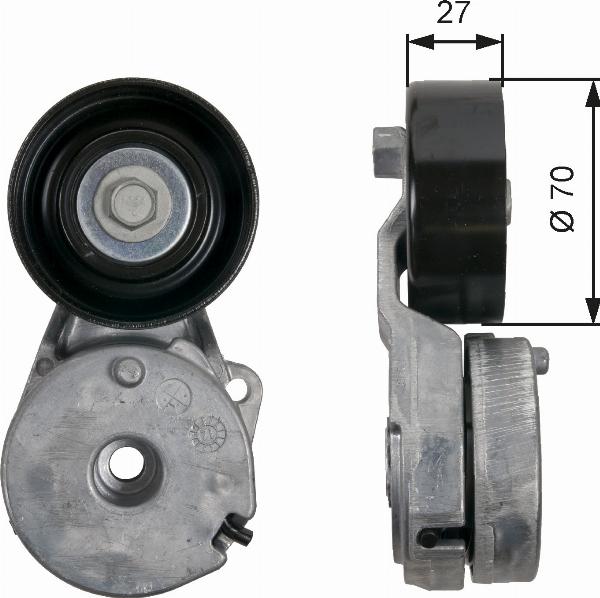 GATES T39162 - Tendeur de courroie, courroie trapézoïdale à nervures droxauto.com