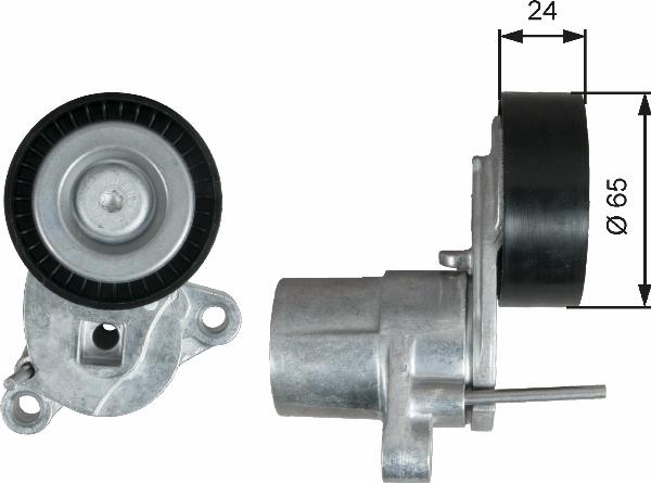 GATES T39295 - Tendeur de courroie, courroie trapézoïdale à nervures droxauto.com