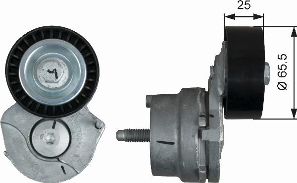 GATES T39205 - Tendeur de courroie, courroie trapézoïdale à nervures droxauto.com