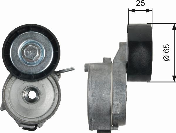 GATES T39211 - Poulie renvoi / transmission, courroie trapézoïdale à nervures droxauto.com