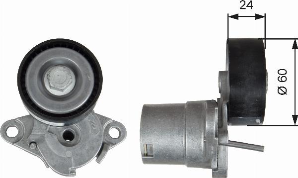 GATES T39272 - Tendeur de courroie, courroie trapézoïdale à nervures droxauto.com