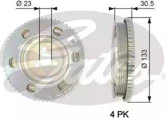 GATES TVD1051 - Poulie, vilebrequin droxauto.com