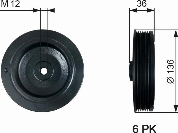 GATES TVD1010 - Poulie, vilebrequin droxauto.com