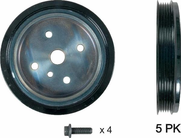 GATES TVD1161A - Poulie, vilebrequin droxauto.com