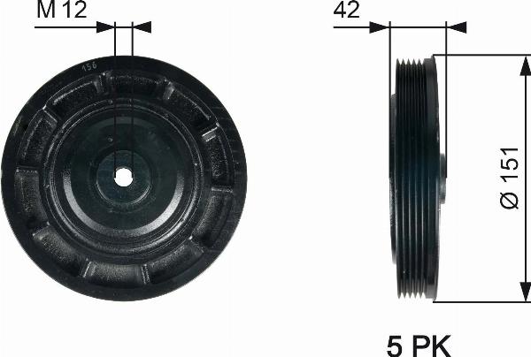 GATES TVD1116 - Poulie, vilebrequin droxauto.com