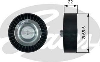 GATES 36458 - Poulie renvoi / transmission, courroie trapézoïdale à nervures droxauto.com