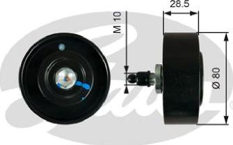 GATES 36334 - Poulie renvoi / transmission, courroie trapézoïdale à nervures droxauto.com