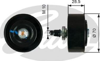 GATES 36335 - Poulie renvoi / transmission, courroie trapézoïdale à nervures droxauto.com