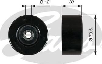 GATES 36762 - Poulie renvoi / transmission, courroie trapézoïdale à nervures droxauto.com