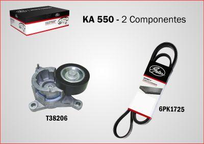 GATES KA550 - Jeu de courroies trapézoïdales à nervures droxauto.com