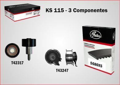GATES KS115 - Kit de distribution droxauto.com